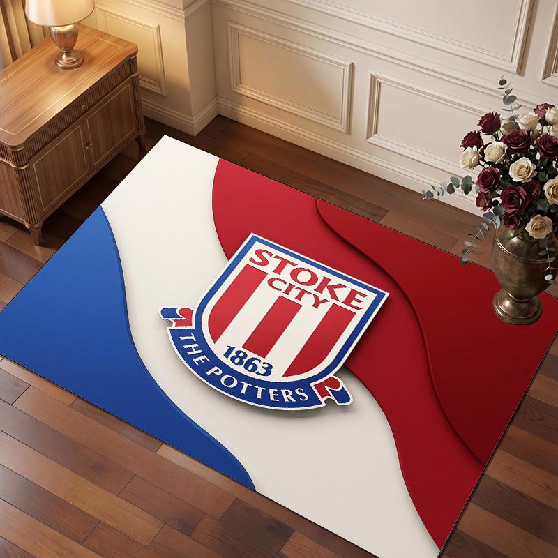Tappeto in Velluto di Cristallo con Stampa del Southampton Football Club, Comodo Assorbente d'Acqua Antiscivolo per Pavimenti Interni