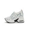 Fashion 9cm Women's Shoes 2024 Spring and Summer New Leisure Increase Small White Shoes Rhinestone Thick Sole Sports Air Cushion Shoes