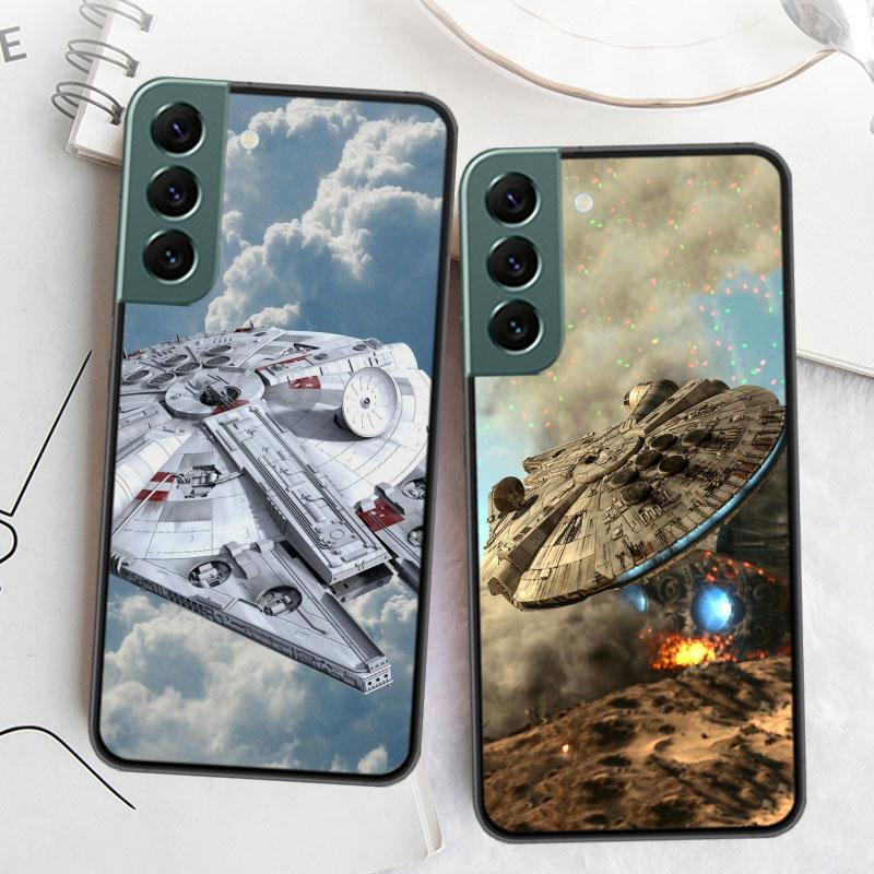 Millennium Falcon In Space Phone Case For Samsung Galaxy S22 S25 Ultra S21 S10 Plus S25Edge S20 S23 S24 FE S10E Cover Silicone S