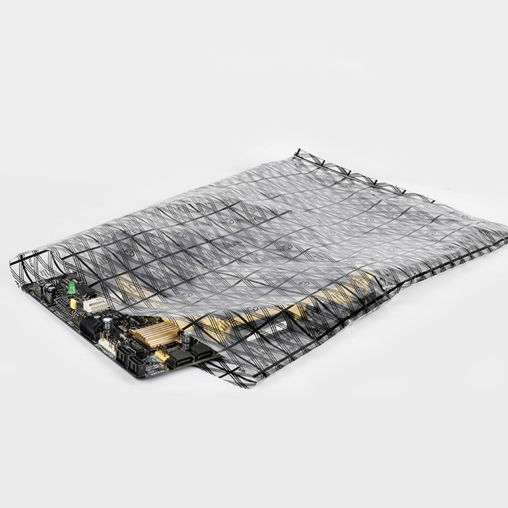 Mikankawa Static Shielding Pack of Durable PE Material for Packaging and Graphics Cards Anti-Static Bags, Large, 30x40cm, Bags, 10, 0.116mm Thick,