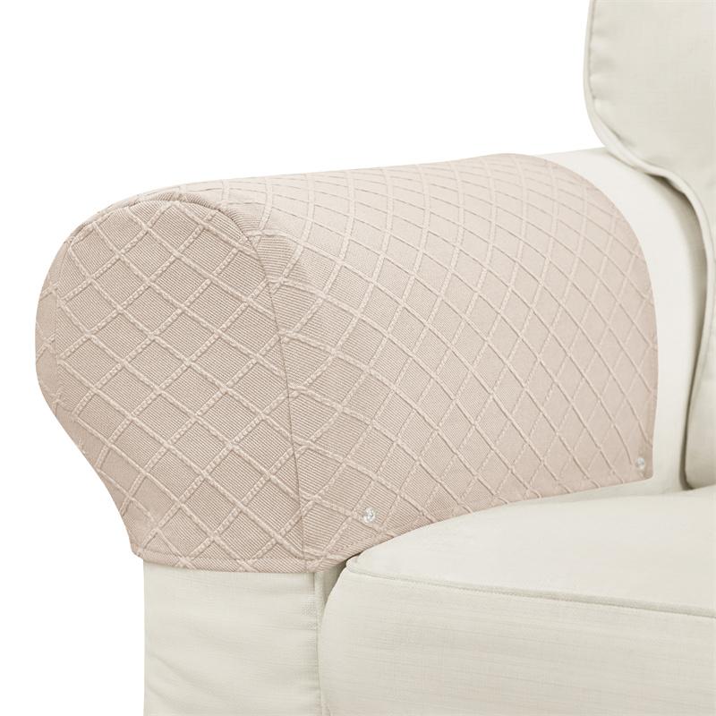 

2шт эластичные чехлы для подлокотников дивана однотонные пылезащитные чехлы для подлокотников дивана мягкие чехлы для подлокотников дивана для гостиной 2pcs armrest covers