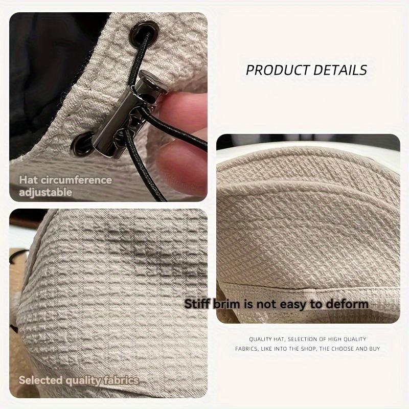 Pălărie de soare cu boruri largi pentru femei, protecție UV UPF, șnur reglabil, pliabilă cu potrivire elastică, pentru drumeții, pescuit, plajă în aer liber, pescuit