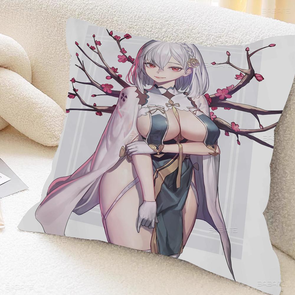 Anime Azur Lane Girl Pillow Anime Pillow Sofa Bed Head Pillow Cover Cushion Cover 45x45 Cm Fashion