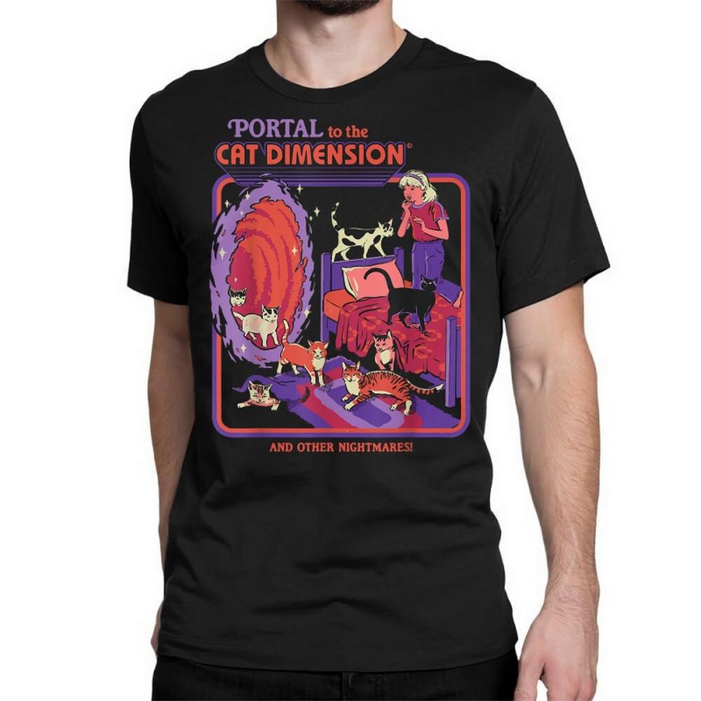 Steven Rhodes Unisex Yetişkin Portal Kedi Boyutu Tişörtü