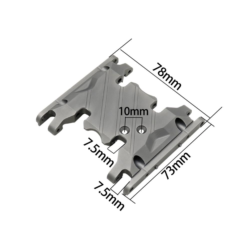 BDXRC Metal Chassis Gearbox Mount Transmission Holder for 1/10 RC Crawler Axial SCX10 II 90046 90047 90075
