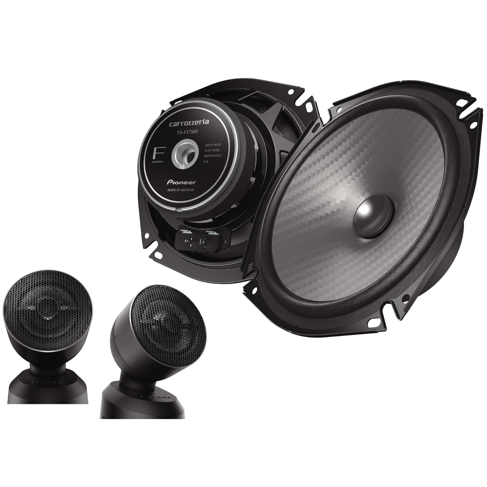 Pioneer TS-F1750S 17 см Индивидуально подбираемые раздельные 2-полосные динамики, Совместимость с высоким разрешением, Carrozzeria