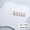 Gradient French Nail Art Stickers - Crescent Smile & Arc Decals