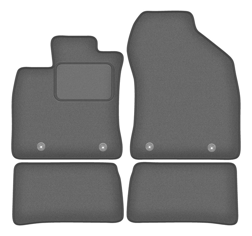 Velour Car Mats Graphite For: Lexus CT 200H Hatchback (2010-2020)