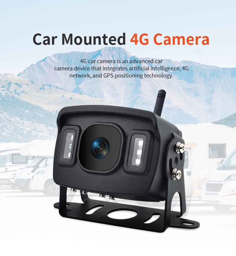 4G Waterproof Car Camera: Wireless Monitor, Remote Recorder, GPS Positioning, Blind Spot Video