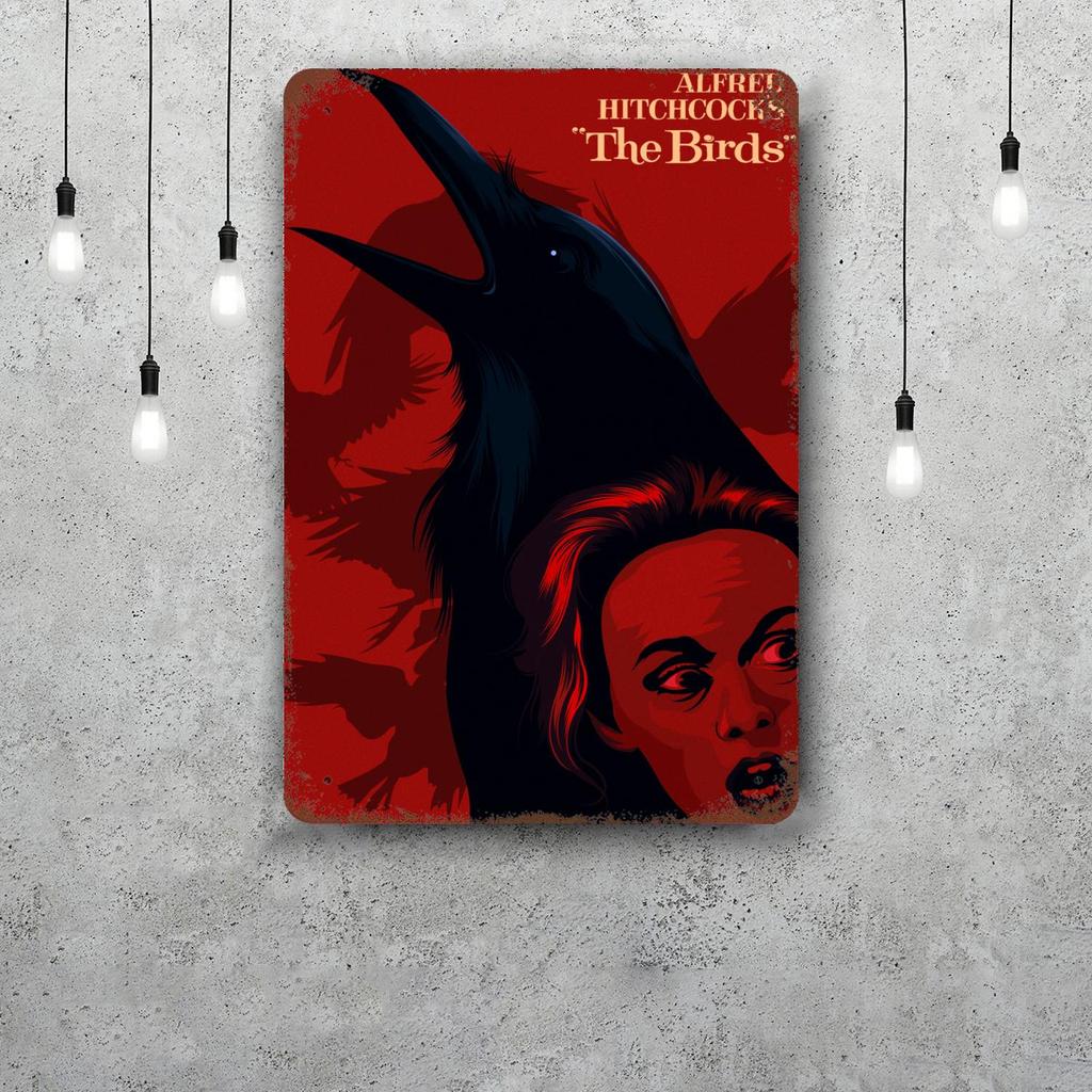 Alfred Hitchcock Decor Vintage Metal Signs Tin Signs Captain Poster Decor for Bar Pub Club Man Cave Wall Decoration