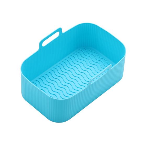 Luftfritteusen-Pfanne, praktisch, gute Robustheit, wiederverwendbar, Luftfritteusen-Topfauskleidung, Silikon-Tablett, Haushaltsbedarf