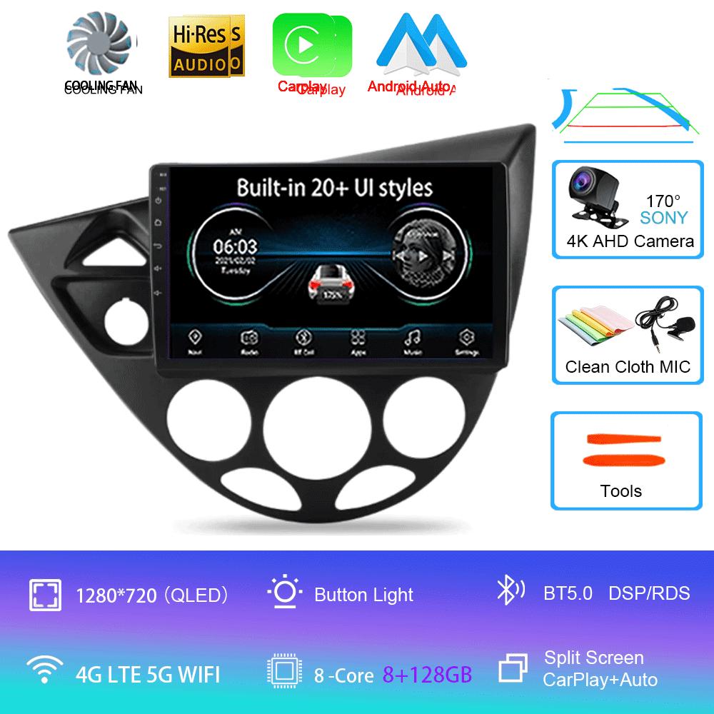 9“ Android 13 For Ford Fiesta 1995-2001 Focus MK1 1998-2004 7 Inch Multimedia Car Radio Stereo Carplay Autoradio Head Unit Auto