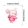 50PCS Cartoon Pink Pig PVC Sticker Aesthetic Colored DIY Sticky Decoration Scrapbooking Hand Accounting Supplies