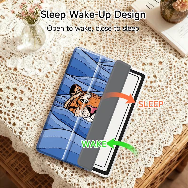 Tiger 360 Apple iPad Air 7/6/5 tablet case, Pro tablet shell, 11/10/9 protective case