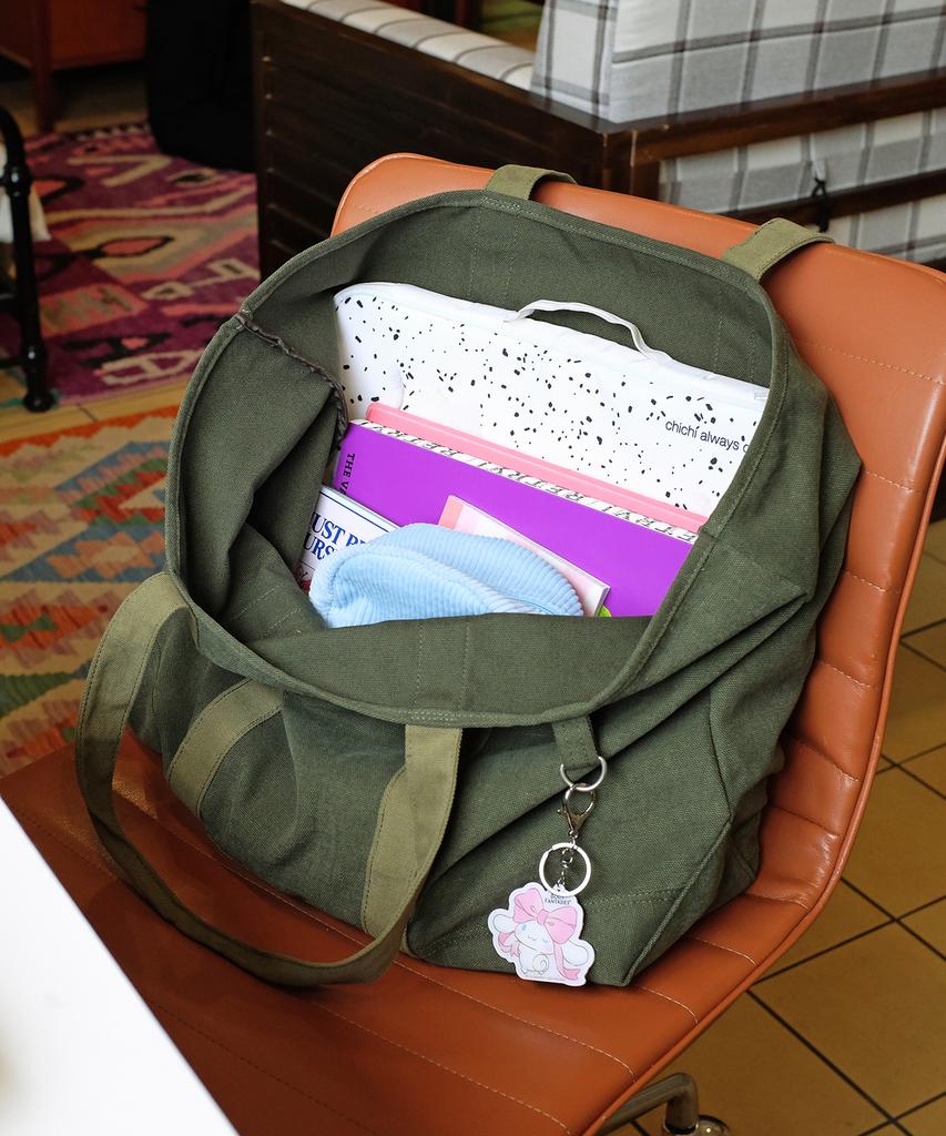 Balloon Friends Bfma Two-Tone Shopper Bag Dark Olive