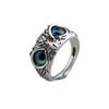 Adjustable Vintage Evil Eye Owl Couple Ring 2025 Style