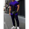 2026 Summer Men's Suit with 3D Printed Pattern Breathable Lightweight Comfortable Leisure Sports Outdoor Men's Clothing