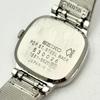 Used [New Battery] SEIKO Ladies Watch Silver Square 1221-5520 530026