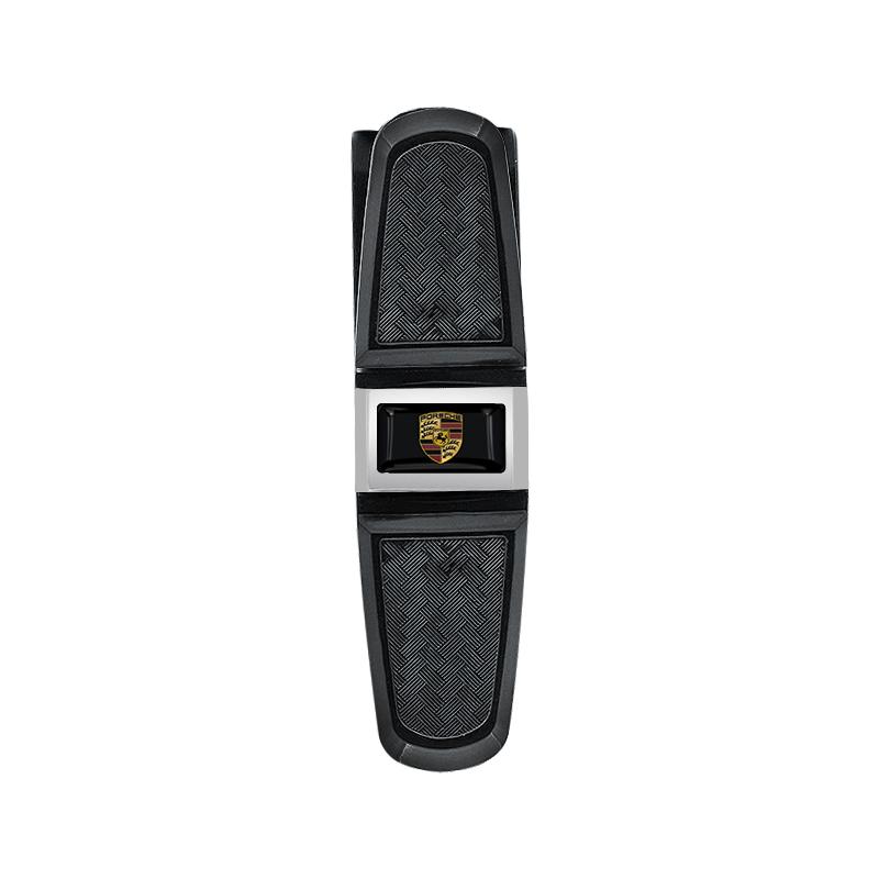 1pcs Car Sun Visor Glasses Box Universal Sunglasses Clip Card For Porsche Cayenne Macan 911 Gt3 918 928 944 968 Boxster Panamera