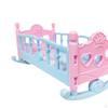 Doll Crib,Pretend Play,Role Play,Creative,Educational for Kids Girls Gift Bed Rocking Cradle