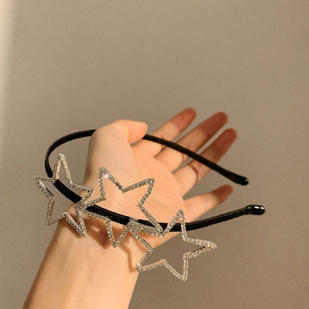 Y2K Star Headband  Star Hair Hoop Fairy Pentagram Hairband  Festive