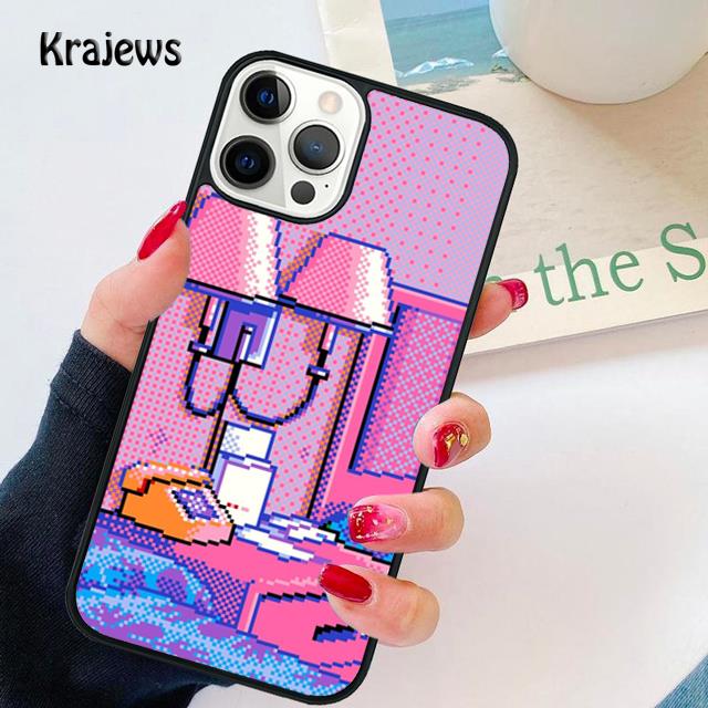 Art Pixel Aesthetic Soft Phone Case For iPhone 17 Air 16 15 14 Ma Plus 11 12 13 Pro Ma Phone Cover coque Fundas