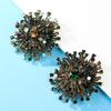 New 2 Colors Choose Rhinestone Vintage Flower Brooches For Women Coat Elegant High Quality Jewelry Autumn Pins