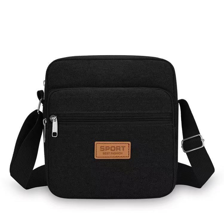 Business bag Men's and women's nylon collection wallet Canvas charging bag Cashier shoulder messenger bag Oxford cloth bag Korean version satchel bag