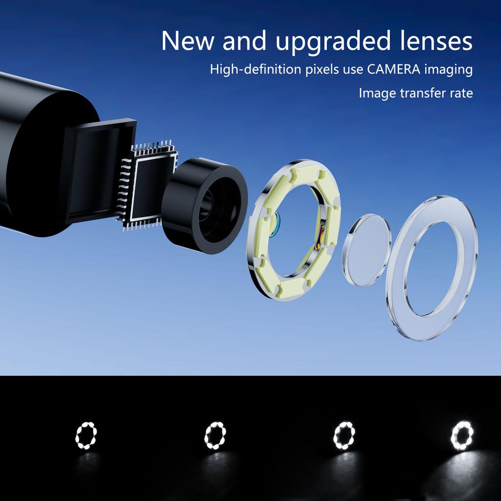 Easy Carry  Endoscope Camera 2.4 Inch Color Display High Resolution Camera for Detailed Inspections in Dark Confined Spa
