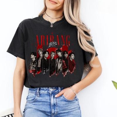 Summer Hot Sale  BTS World Tour 2026 T Shirt Unisex Hip Hop Streetwear T-shirt Y2K Gothic Cotton Oversized T-shirts
