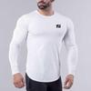 Muscleguys Men Running Slim Fit T-shirt Long sleeves Sports Tees Gym Fitness Sweatshirt Male Jogging Tracksuit Cotton Athletic Shirt Tops