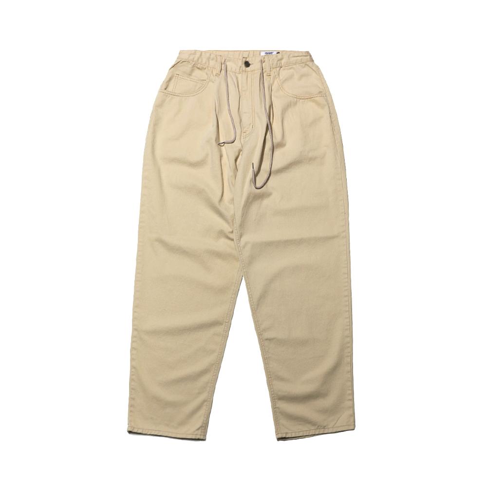 Bieseulaebis Mid 90 Baggy Cotton Pants Beige