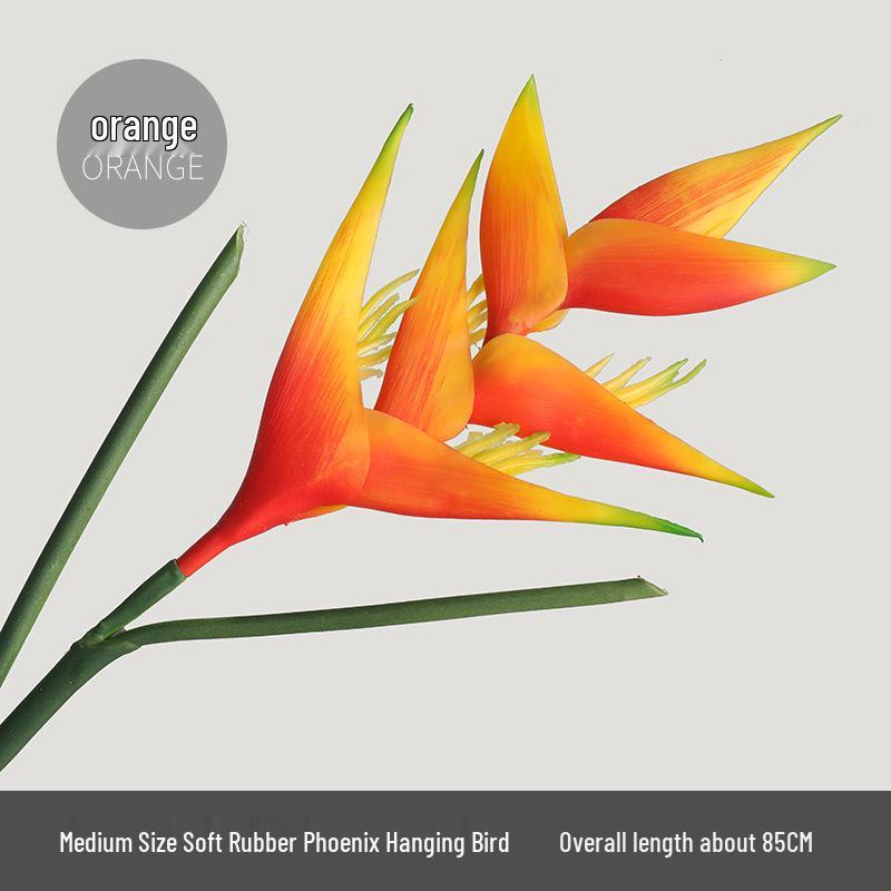 Premium Scorpion Tail Phoenix Bird of Paradise New Year Decorative Faux Flower Arrangement