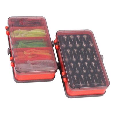 Scatola per esche divisa Scatola per esche a manovella Testa piombata Amo Grande capacità Scatola di stoccaggio Comodo Scatola per accessori per attrezzi da pesca Scatola per attrezzi