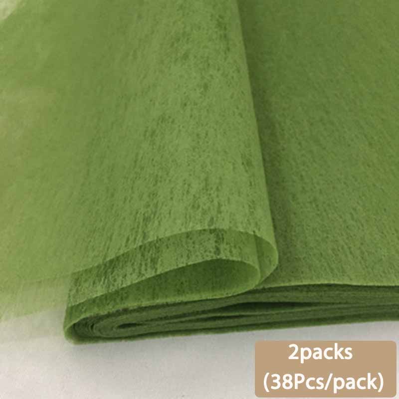 2packs 38Pcs/pack 19.7x19.7inches Craft Tissue Paper Flower Bouquet Wrapping Paper Gift Wrapping Paper for DIY Crafts and Gift Wrapping