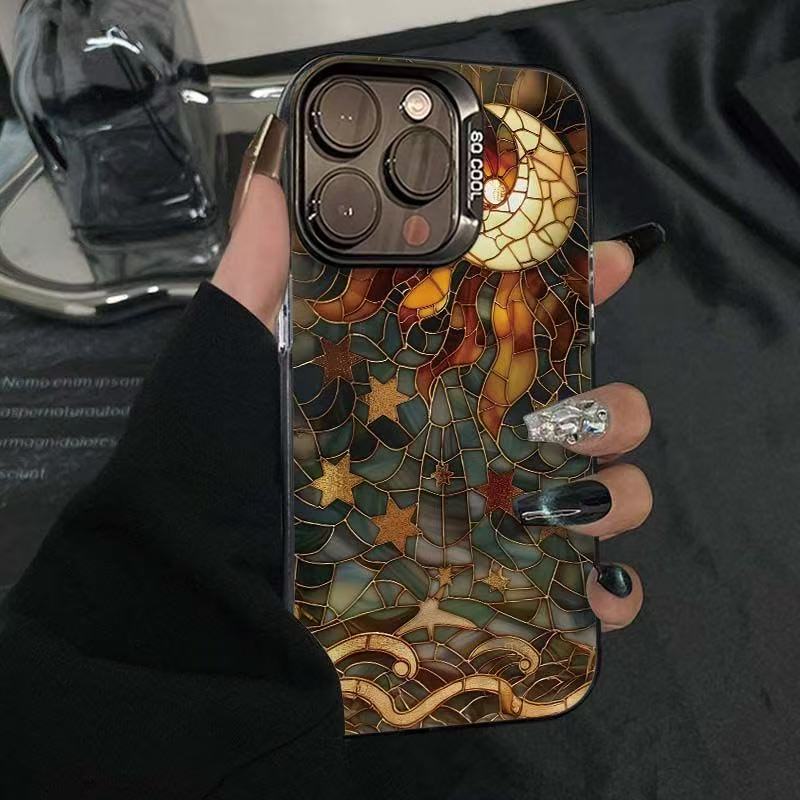 Art moon for iphone16 mobile phone case apple 15promax/14 new 13pro12 personality 11xr