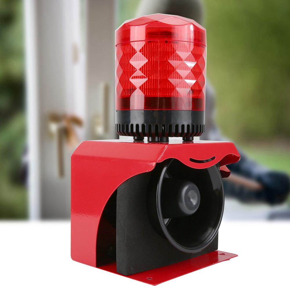 12-24V Industrial Waterproof Fire Horn Siren Alarm Audible Visual Sound Warning Alarm Speaker