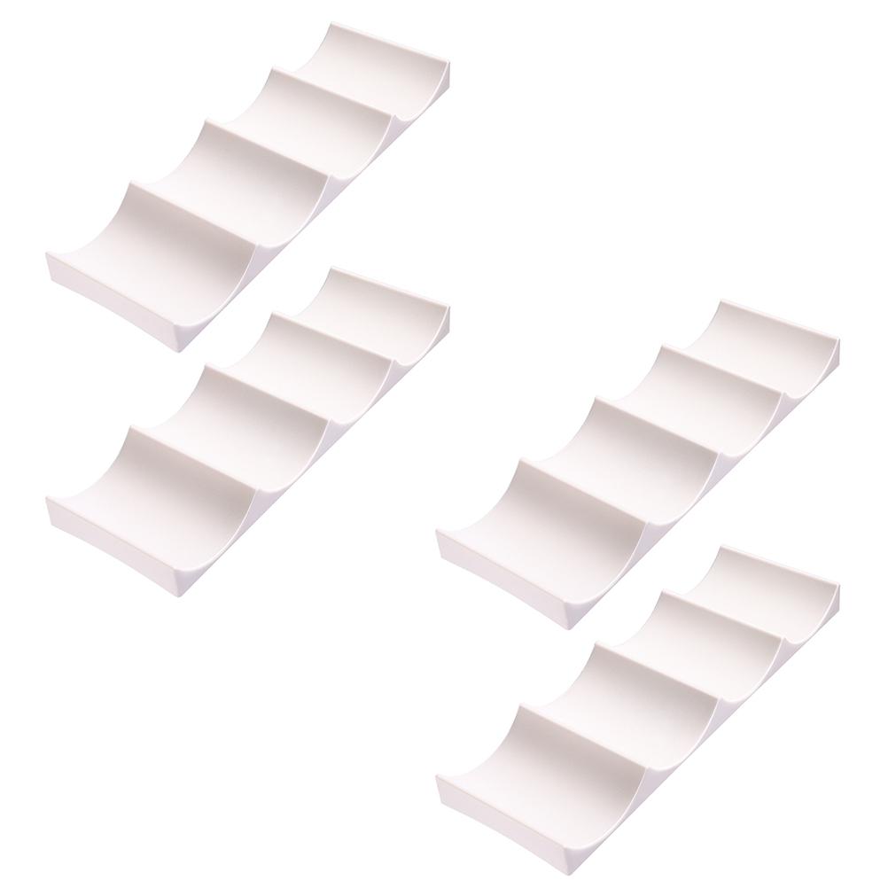 4Pcs European Style Plastic Wine Rack Stable Bottle Holder for Home Bar Kitchen Countertop Wine Storage Display Organizer Stand