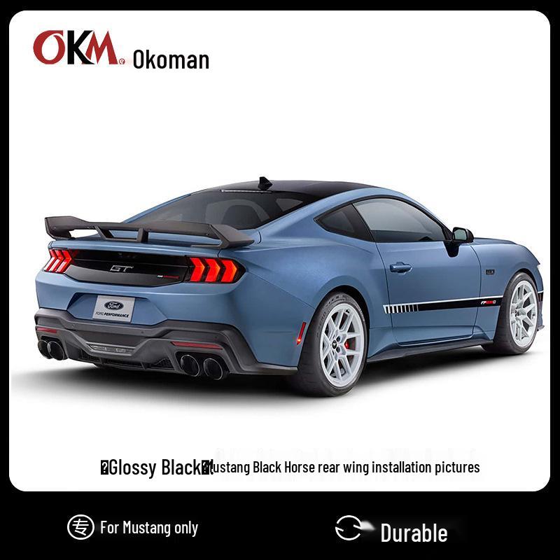 2024 Ford Mustang S650 Black Horse R Track Tail Wing Modification