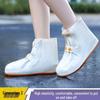 Women's Waterproof Non-Slip Silicone Rain Boots - Reusable, Rainproof, Wear-Resistant, Thickened Overshoes for Adults