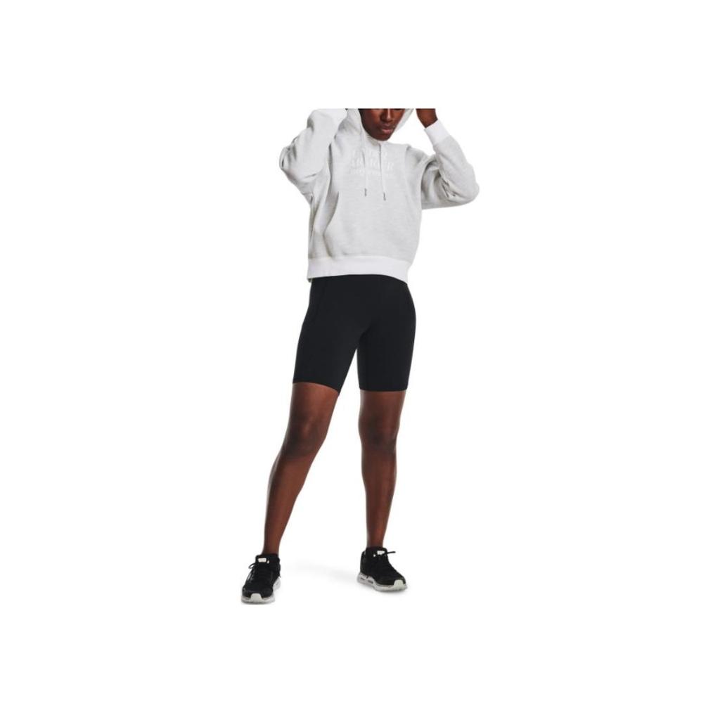 Under Armour FW22 Letter Logo Printed Hooded Pullover Long Sleeve Sweatshirt Women Sweatshirt Gray 1374107-100