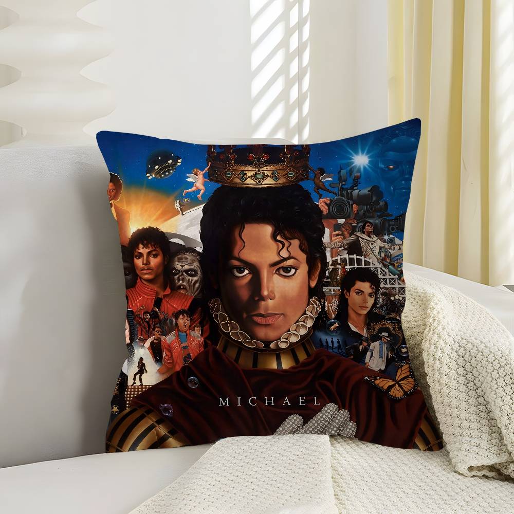 MJ Mmichael Jjackson Pillow Gifts Home Office Furnishings Bedroom Sofa Car Cushion Cover Case Xcm