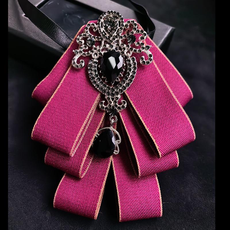 Fashionable Neck Flower Brooch With Rhinestone Accents For Formal And Casual Wear