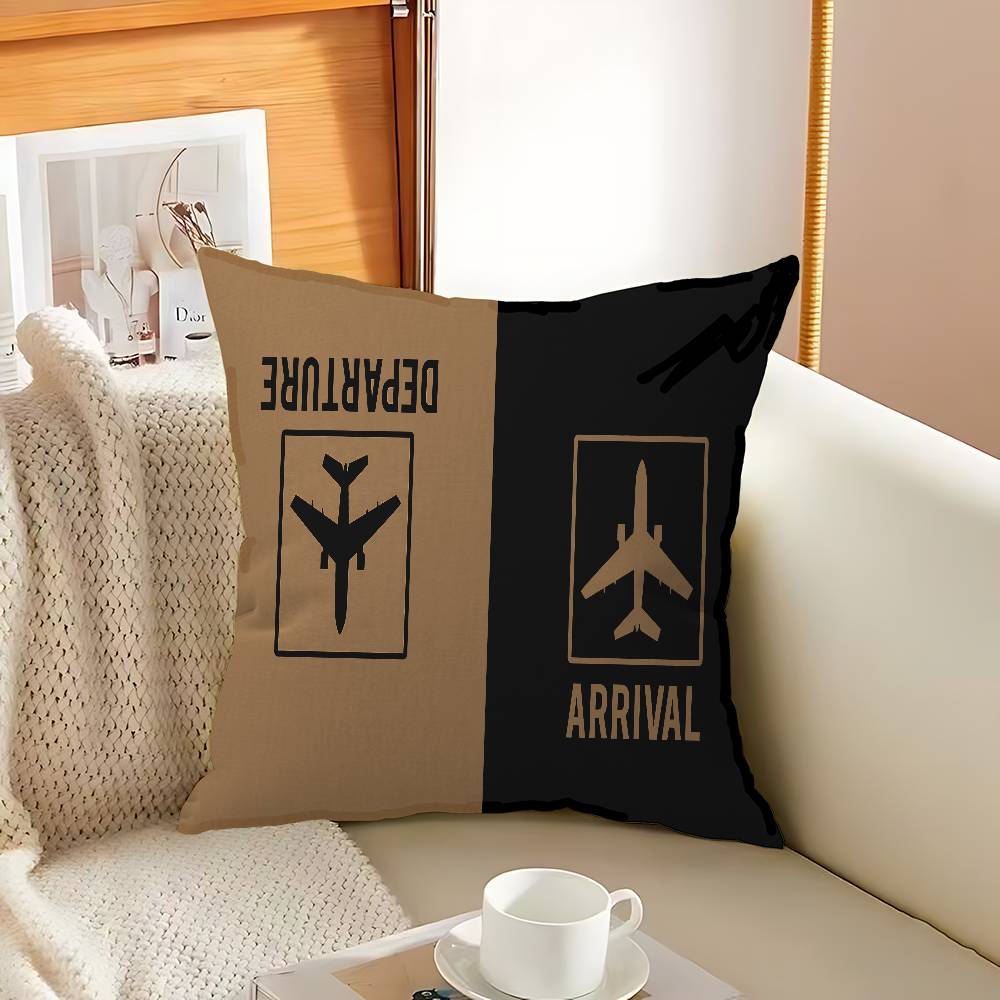Pilot Captain Stripes Pillowcase Toon Gift Cushion Cover Bedroom Home Sofa Chair Seat Decor Pillow Case