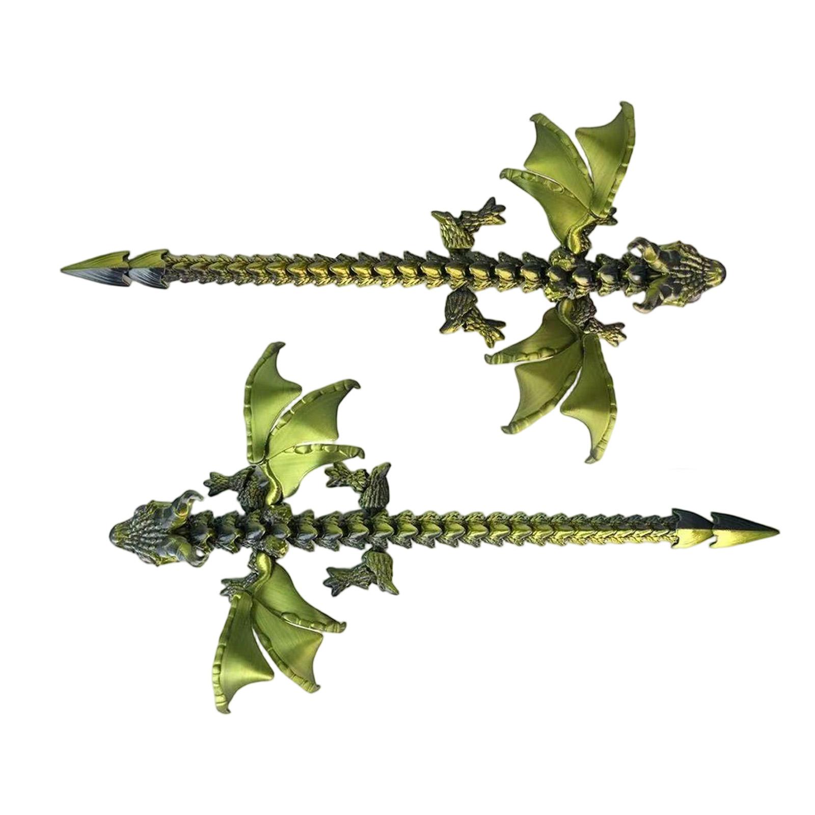 

3D-печатный дракон, подвижная и съемная игрушка, креативное украшение, подарок на день рождения на фестивале One Size