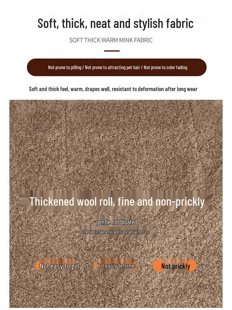 2025 New Autumn/Winter Velvet-Lined Wool Skirt: Thick, Warm, and Fashionable Hip-Wrap Design