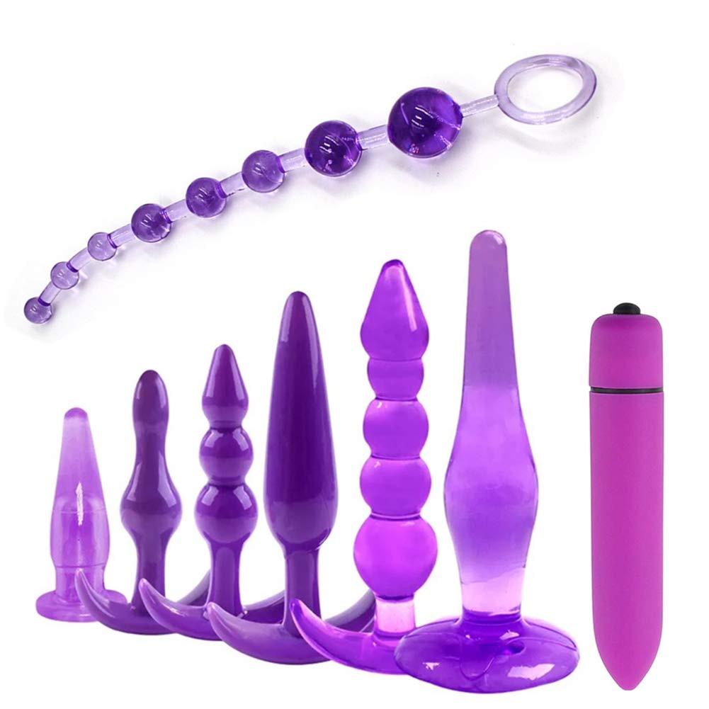 Sexy Toys 8PCS Butt Anal Plug Set Vibration Sensuality Vibrating Beads