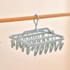 Foldable Drip Hanger with 32 Clips - Plastic Hanging Drying Rack for Clothes Underwear Socks