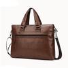 WEIXIER Men Briefcase PU Leather Laptop Bag PC Computer Bag Cowhide Male Briefcase Men Bag 15036