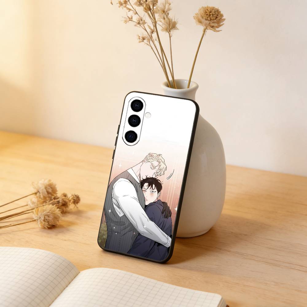 R-roses and C-champagne Phone Case Black Silicone Soft For Samsung Galaxy A73,A72,A71,A70,A53,A52,A51